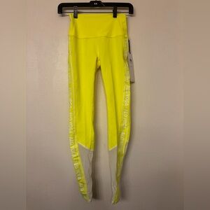 ALO Yoga Women’s Highlighter High Waist Trainer Mesh-Inset Leggings NWT-XXS